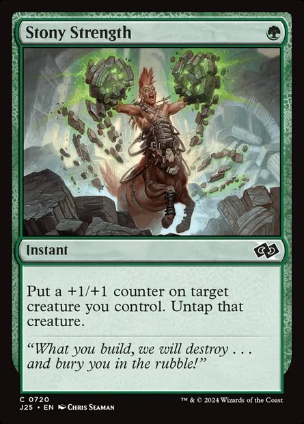Stony Strength, Magic card J25 720 — Foundations Jumpstart set