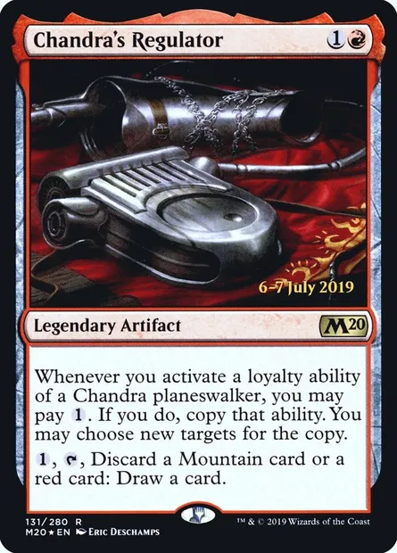 Régulateur de Chandra, carte Magic PM20 131s — extension Core Set 2020 Promos