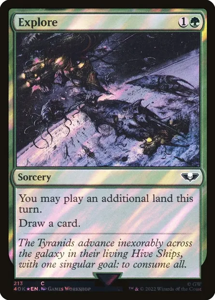 Explorer, carte Magic 40K 213★ — extension Warhammer 40,000 Commander