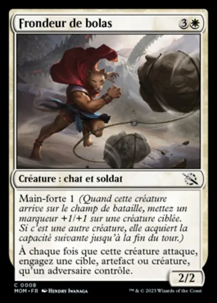 Frondeur de bolas, carte Magic MOM 8 — extension L'invasion des machines
