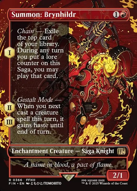 Summon: Brynhildr, Magic card FIN 366 — Final Fantasy set