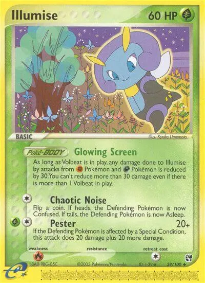 Illumise, Pokémon card SS 38 — Sandstorm set