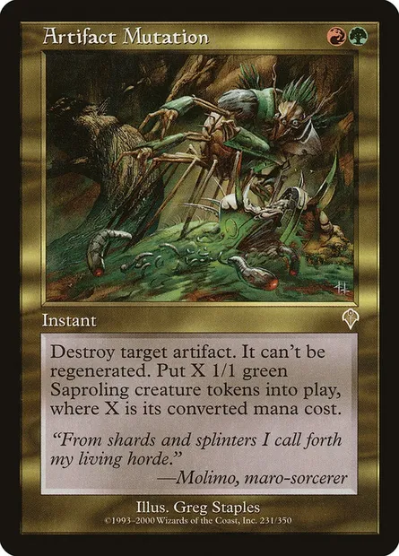 Artifact Mutation, Magic card INV 231 — Invasion set