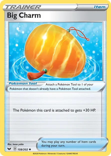 Big Charm, Pokémon card SSH 158 — Sword & Shield set