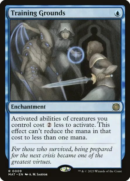 Training Grounds, Magic card MAT 9 — March of the Machine: The Aftermath set