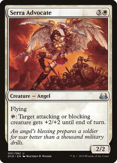 Partisane de Serra, carte Magic DVD 7 — extension Duel Decks Anthology: Divine vs. Demonic