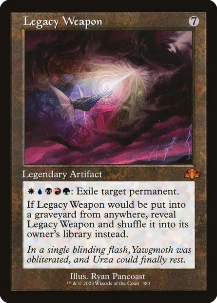 Legacy Weapon, Magic card DMR 383 — Dominaria Remastered set
