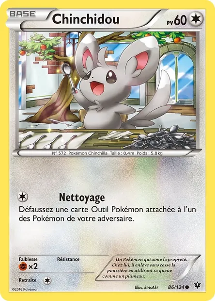 Chinchidou, carte Pokémon FCO 86 — extension Impact des Destins