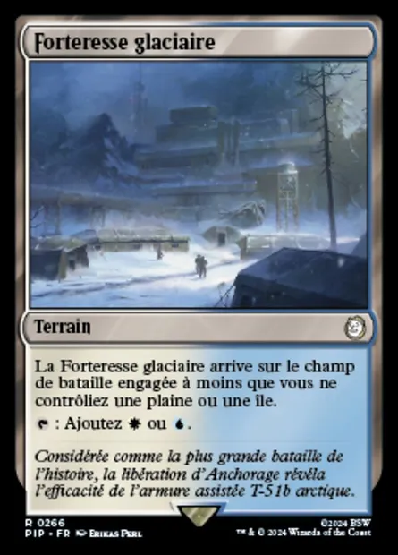 Forteresse glaciaire, carte Magic PIP 266 — extension Fallout