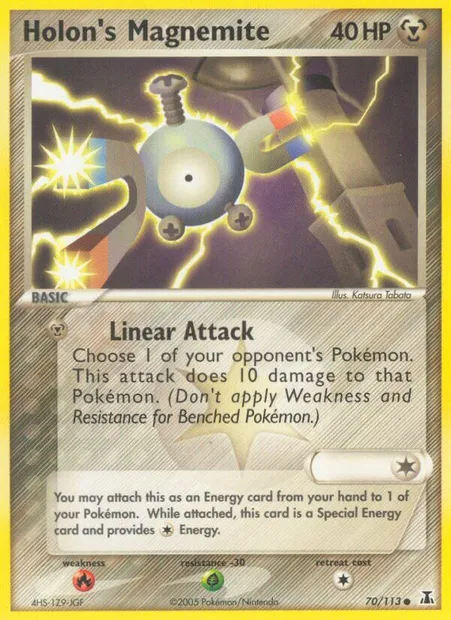 Holon's Magnemite, Pokémon card DS 70 — Delta Species set