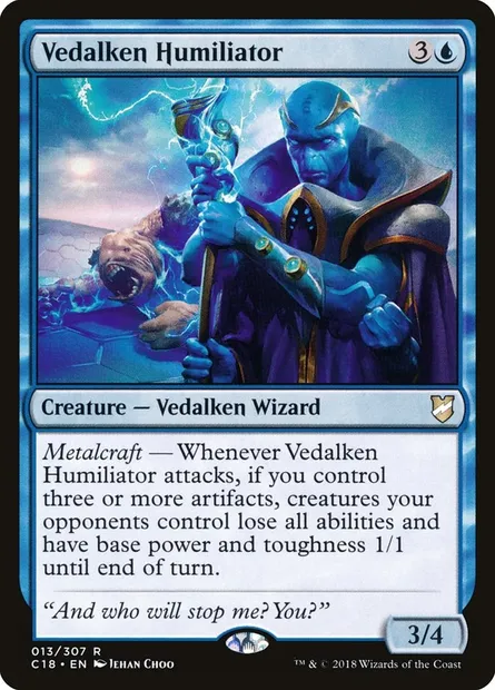 Vedalken Humiliator, Magic card C18 13 — Commander 2018 set