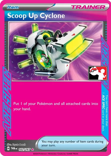 Scoop Up Cyclone, Pokémon card PPS 162-3 — Play! Pokémon Prize Pack Series set