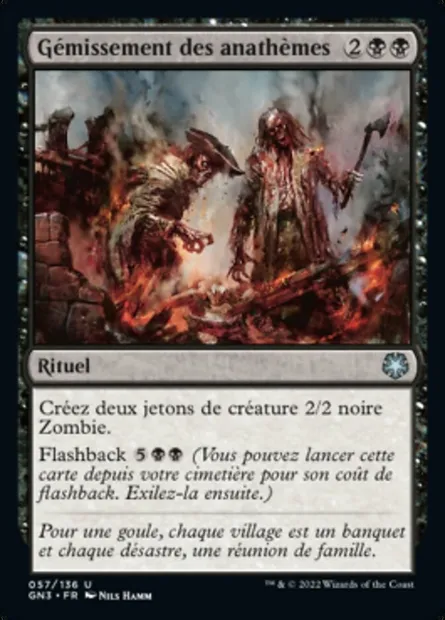 Gémissement des anathèmes, carte Magic GN3 57 — extension Game Night: Free-for-All