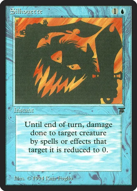 Silhouette, carte Magic LEG 77 — extension Legends