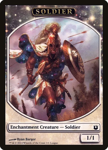 Soldier, Magic card L14 1 — League Tokens 2014 set
