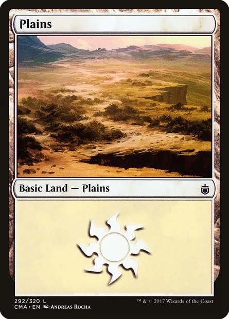 Plains, Magic card CMA 292 — Commander Anthology set