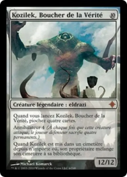 Kozilek, Boucher de la Vérité, carte Magic ROE 6 — extension L'ascension des Eldrazi