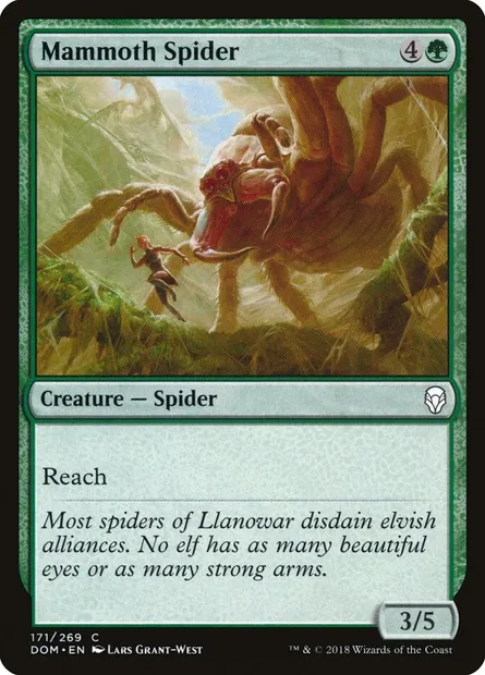 Mammoth Spider, Magic card DOM 171 — Dominaria set