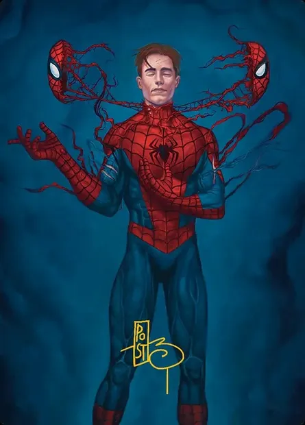 Secret Identity // Secret Identity, carte Magic ASPM 6 — extension Marvel's Spider-Man Art Series