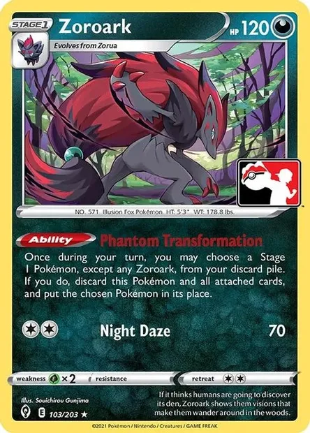 Zoroark, Pokémon card PPS 103-2 — Play! Pokémon Prize Pack Series set