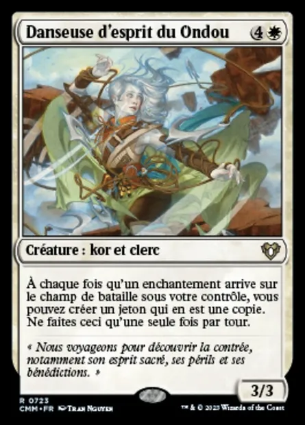Danseuse d'esprit du Ondou, carte Magic CMM 723 — extension Commander Masters