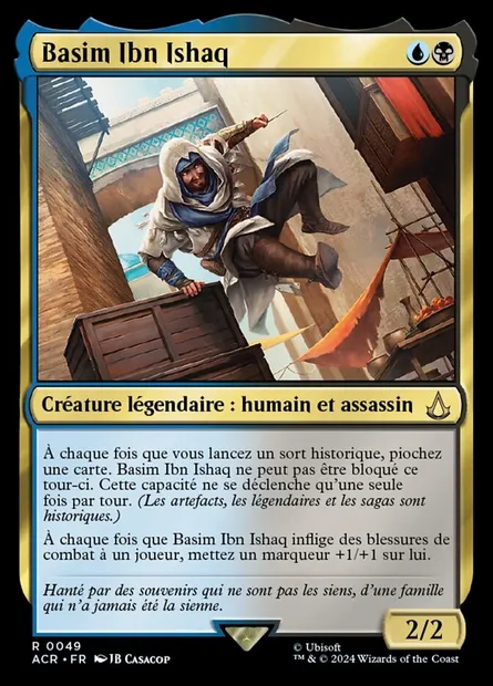 Basim Ibn Ishaq, carte Magic ACR 49 — extension Assassin's Creed