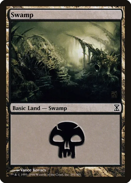 Swamp, Magic card TSP 291 — Time Spiral set