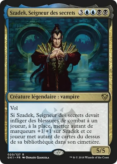 Szadek, Seigneur des secrets, carte Magic GK1 20 — extension GRN Guild Kit