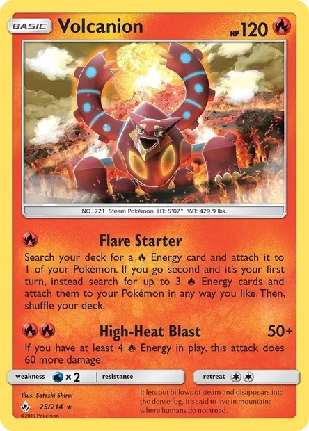 Volcanion, carte Pokémon TDX 025-7 — extension Theme Deck & Blisters Exclusives