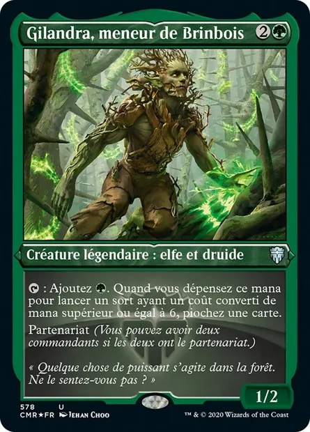 Gilandra, meneur de Brinbois, carte Magic CMR 578 — extension Commander Legends
