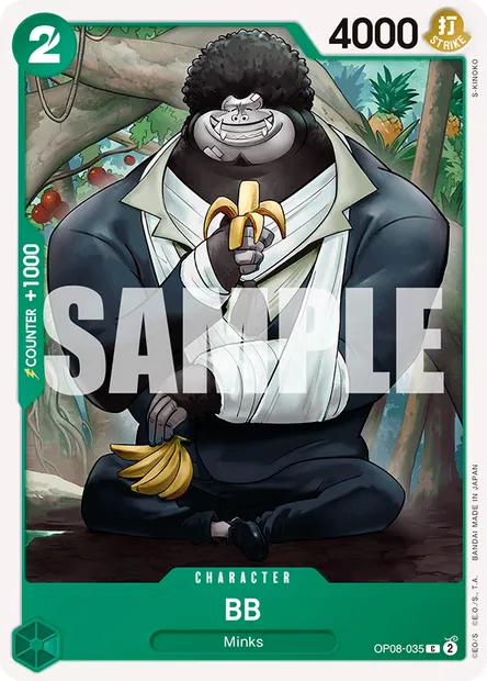 BB, carte One Piece OP08-035 — extension TWO LEGENDS