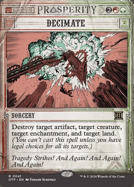 Decimate, Magic card OTP 41 — Breaking News set
