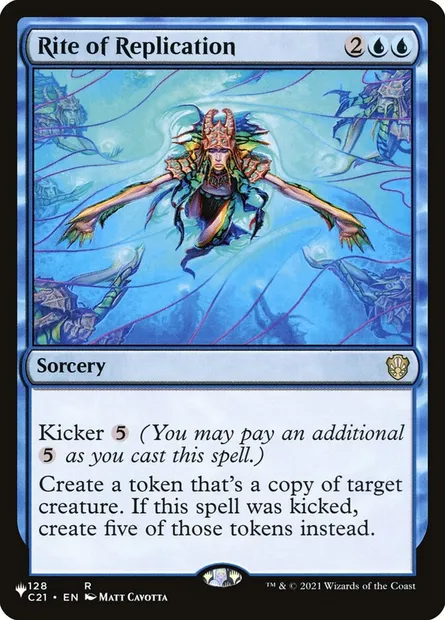 Rite of Replication, Magic card PLST C21-128 — The List set