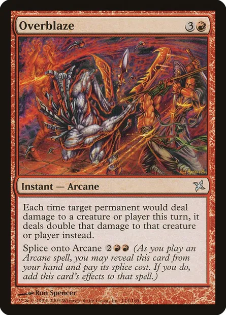 Surenflammement, carte Magic BOK 114 — extension Traîtres de Kamigawa