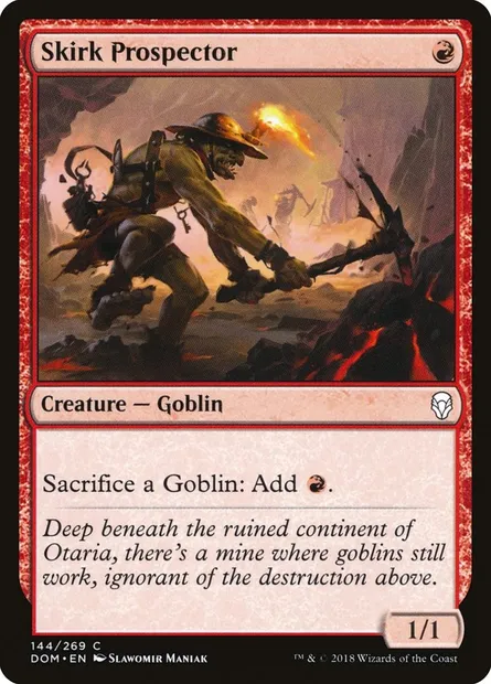 Skirk Prospector, Magic card DOM 144 — Dominaria set