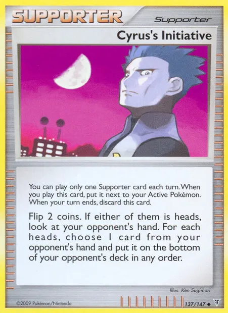 Cyrus's Initiative, Pokémon card SV 137 — Supreme Victors set