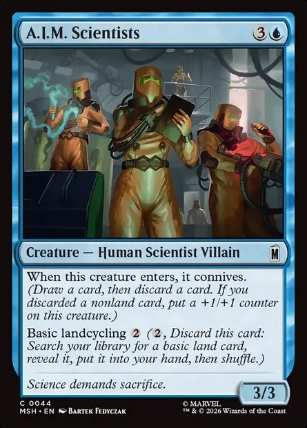 A.I.M. Scientists, Magic card MSH 44 — Marvel Super Heroes set