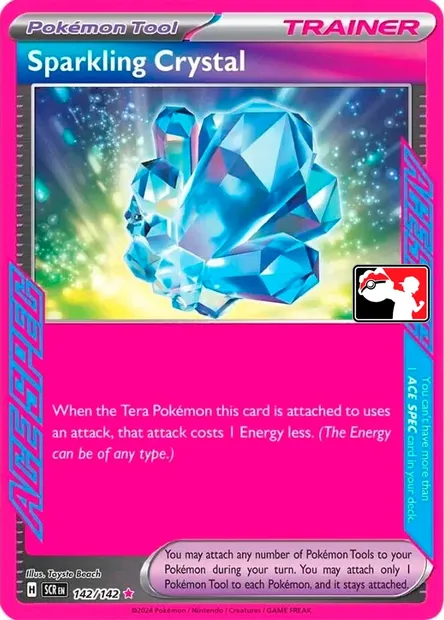 Sparkling Crystal, Pokémon card PPS 142-4 — Play! Pokémon Prize Pack Series set