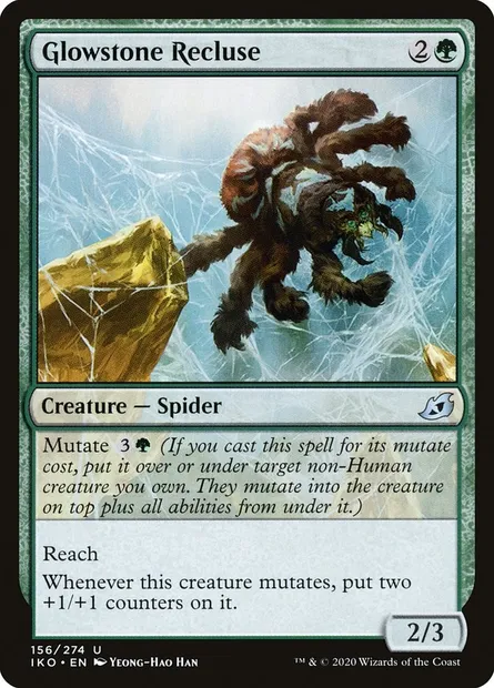 Glowstone Recluse, Magic card IKO 156 — Ikoria: Lair of Behemoths set