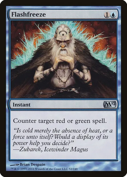 Flashfreeze, Magic card M12 52 — Magic 2012 set