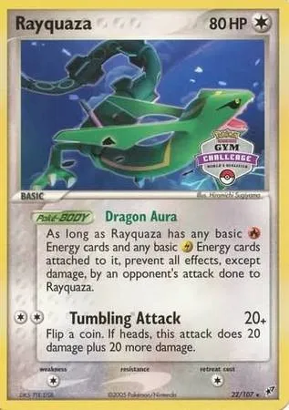 Rayquaza, carte Pokémon LGP 022 — extension League Promos