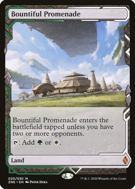 Bountiful Promenade, Magic card ZNE 20 — Zendikar Rising Expeditions set