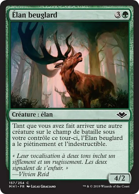 Élan beuglard, carte Magic MH1 157 — extension Horizons du Modern