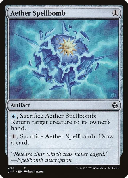 Aether Spellbomb, Magic card JMP 456 — Jumpstart set