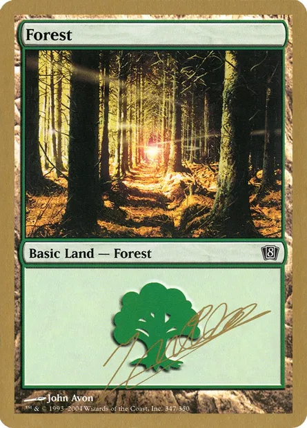 Forest, Magic card WC04 jn347 — World Championship Decks 2004 set