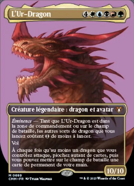 L'Ur-Dragon, carte Magic CMM 689 — extension Commander Masters