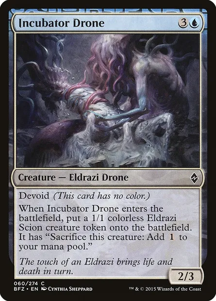 Incubator Drone, Magic card BFZ 60 — Battle for Zendikar set