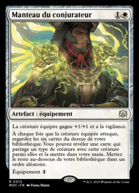 Manteau du conjurateur, carte Magic MOC 12 — extension March of the Machine Commander