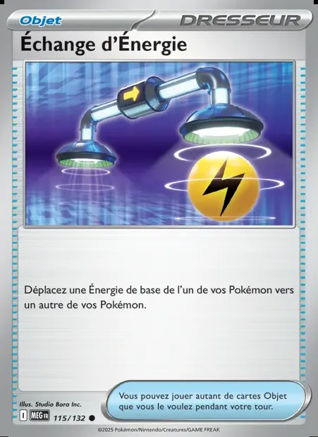 Échange d'Énergie, carte Pokémon MEG 115 — extension Méga-Évolution
