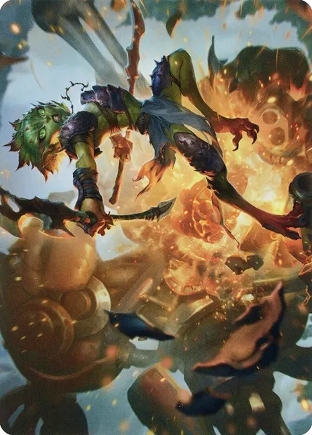Argothian Sprite // Argothian Sprite, carte Magic ABRO 23 — extension The Brothers' War Art Series